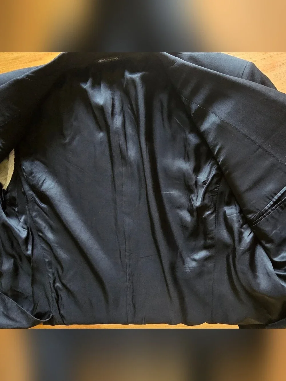 CANALI Italy Blazer Sport Coat 2-Button Jacket 46S-US 56C-EU Black Wool